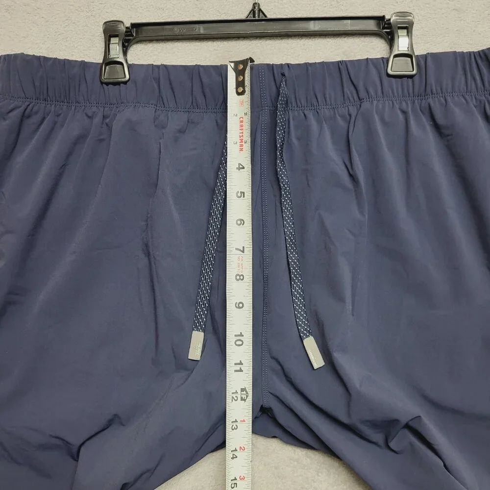 Fabletics Fundamental Short Mens 2X Blue Lined Athletic Wear Pull On Stretch Gym